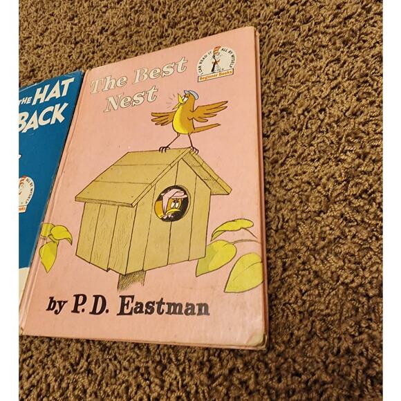 1958 Dr Seuss The Cat In The Hat Comes Back B-2 And 1968 The Best Nest B-51 - Picture 16 of 16